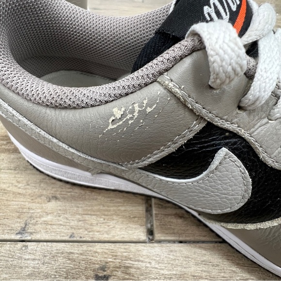 Nike Air Force 1 Low Leather Grey Black White Cobblestone Classic ‎ size 9 - Picture 9 of 12